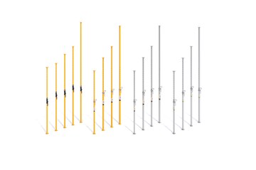 Telescopic steel props