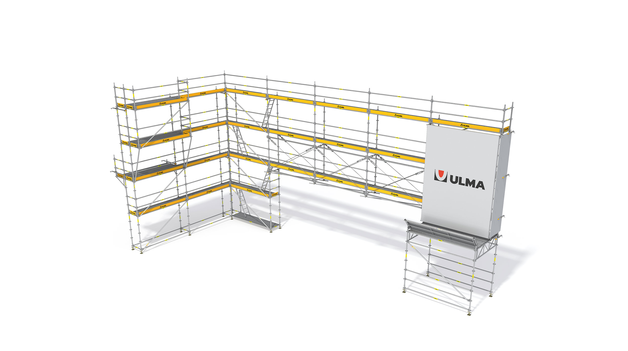 Sistem de schelă cu cadru și inel extrem de adaptabil, potrivit pentru orice geometrie de fațadă. Montaj rapid și sigur. Produs certificat.